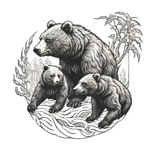 Tattoo Bear Brothers Defending Themselves Fiercely