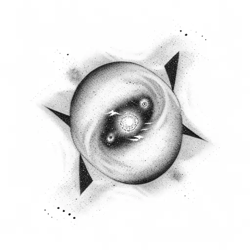 Star Falling Into A Black Hole