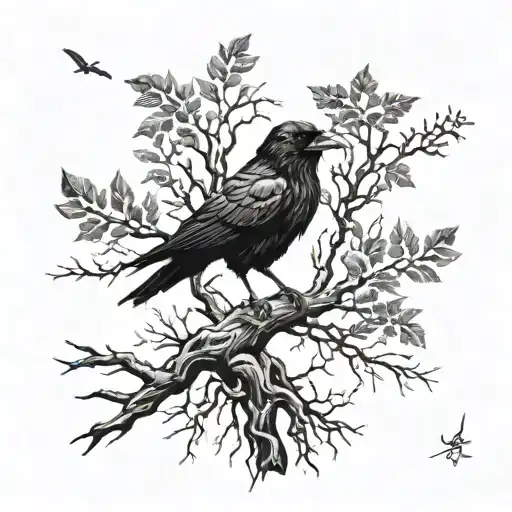 Tree Compas Raven