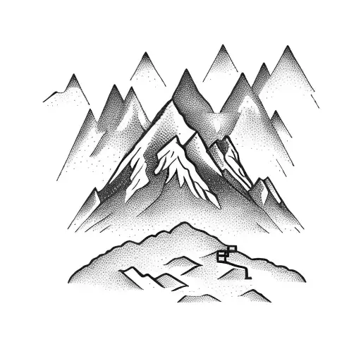 Mountain With A Tree On It With A Scorpio And A Libra With A Water Horse And 3 Chinese Lanterns