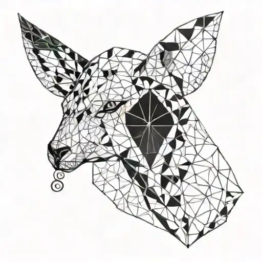 Shoulder Shaped Geometric Animal