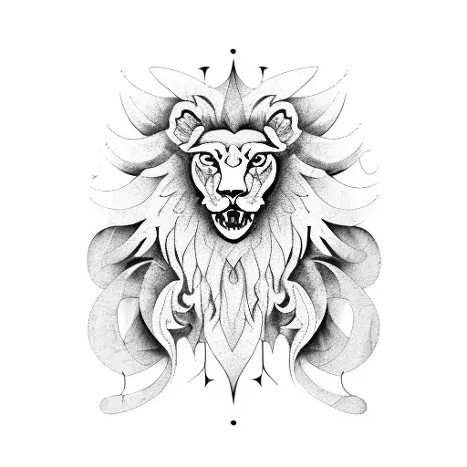 Sheet Music Forming The Shape Of A Winged Lion's Wings