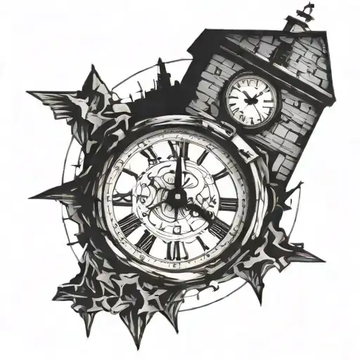 Cracked Clock Tower