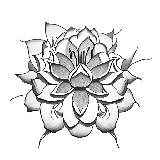 Five Petal Flower Lotus