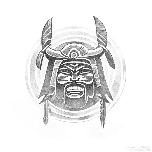 Taino Warrior Wielding A Stone Weapon