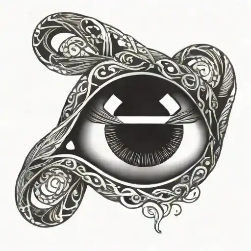 Infinity Symbol With Closed Eye