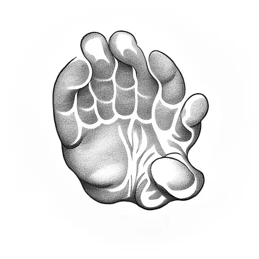 Cat Paw And Man Hand