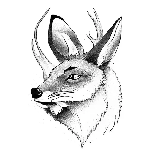 Stag And Fox And Rabbit And Bear Native American