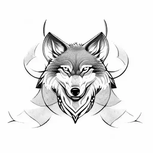 Viking Wolf And Valkyrie