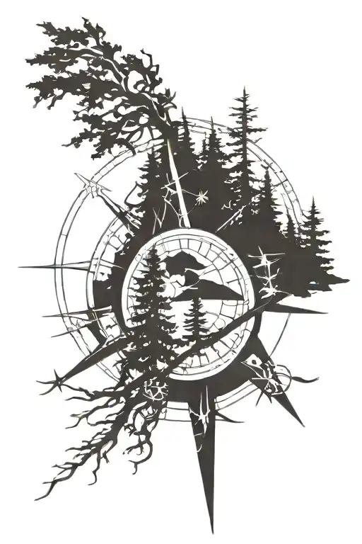Pine Tree Compass