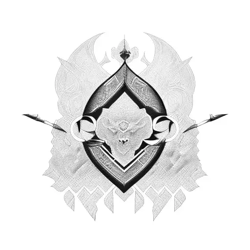 Back Tattoo Male And Female Warriors Together