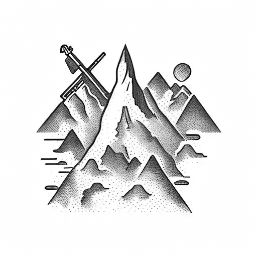 French Soldier With Mountains In Background