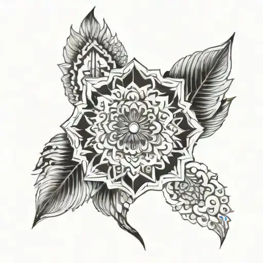 Mandala With Dark Animal