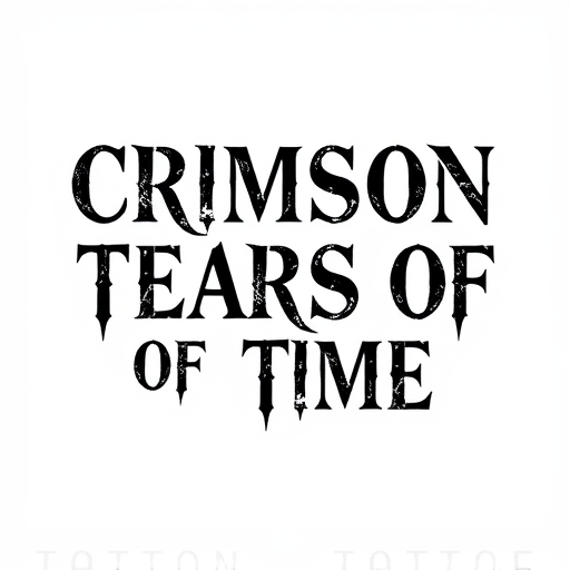 Crimson Tears of Time Tattoo idea