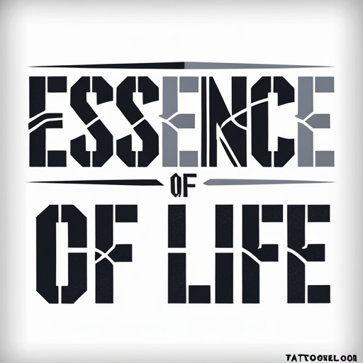 Essence of Life Tattoo idea