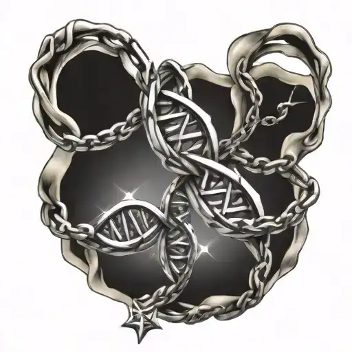 Dna Chain 3 Stars Representing 3 Brothers Youngest To Oldest