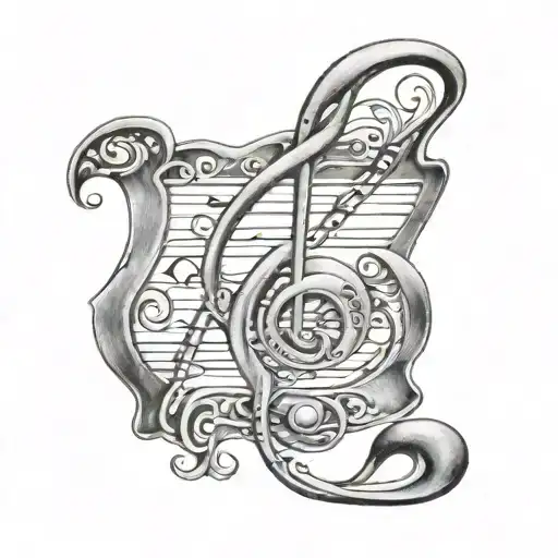 Music Note With J 18 In It