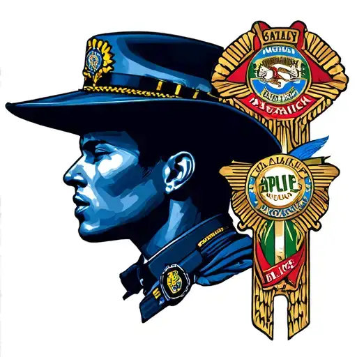 Australian Police Tattoo Design Inspired