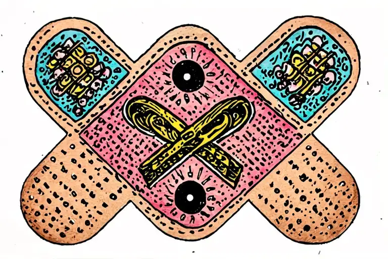 Band Aid With Semicolon