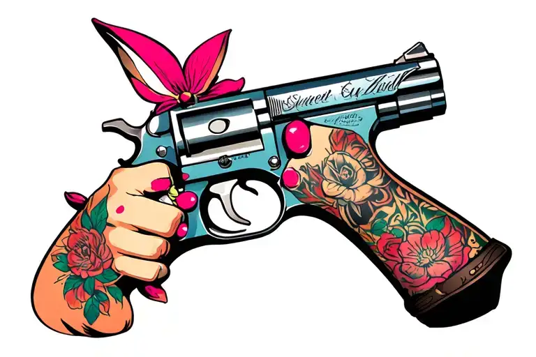 Gangster Jessica Rabbit With Tattoo Gun