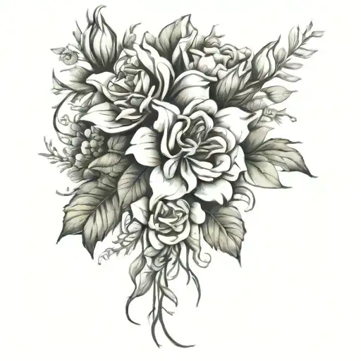 January February September October December Birth Flower Bouquet