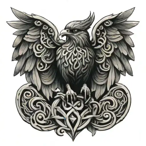Coverup Celtic Bird