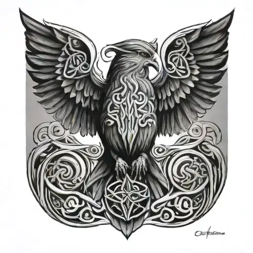 Coverup Celtic Bird