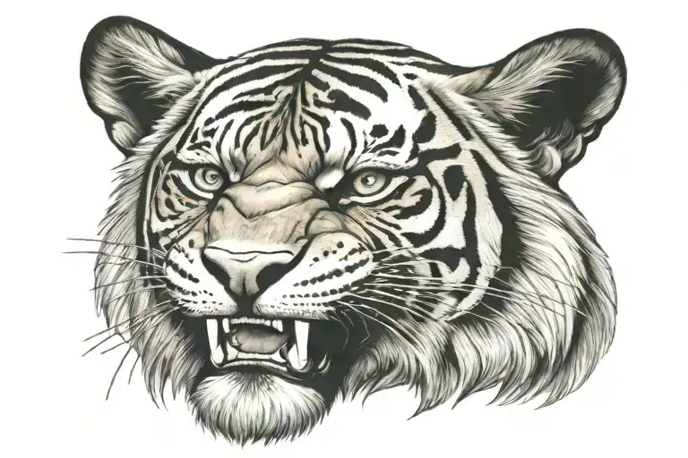 King With Tiger Head