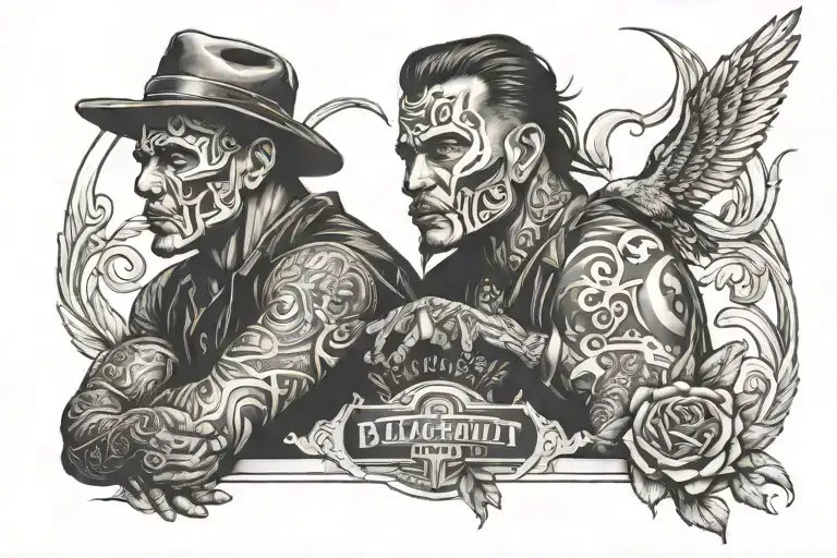 Blackout Tattoo Depicting