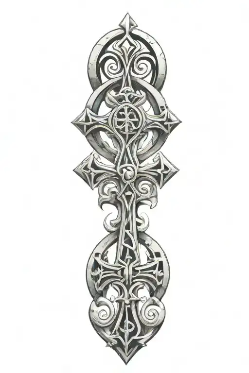 Ankh Symbol Intertwined