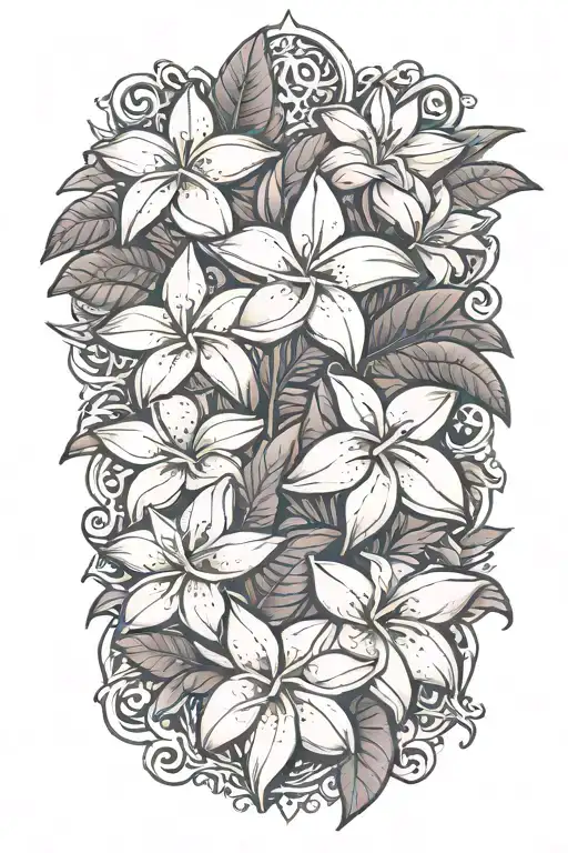 Plumeria With Nicoya Wording