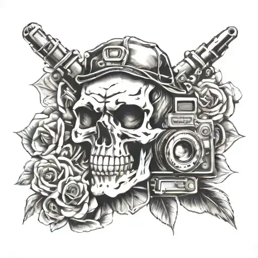 Skull And Camera