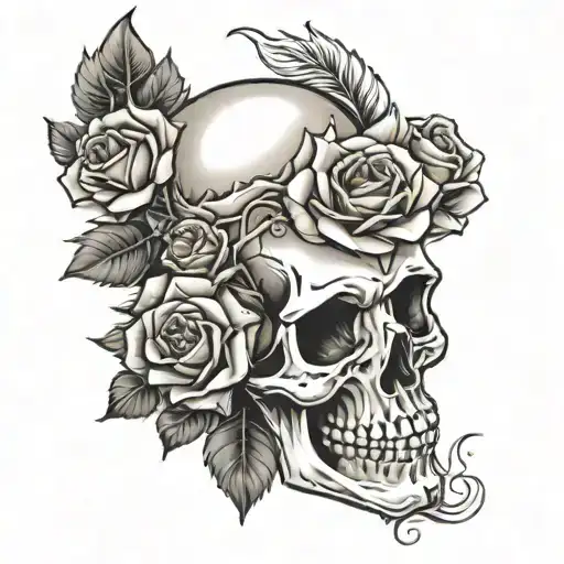 Skull And Roses