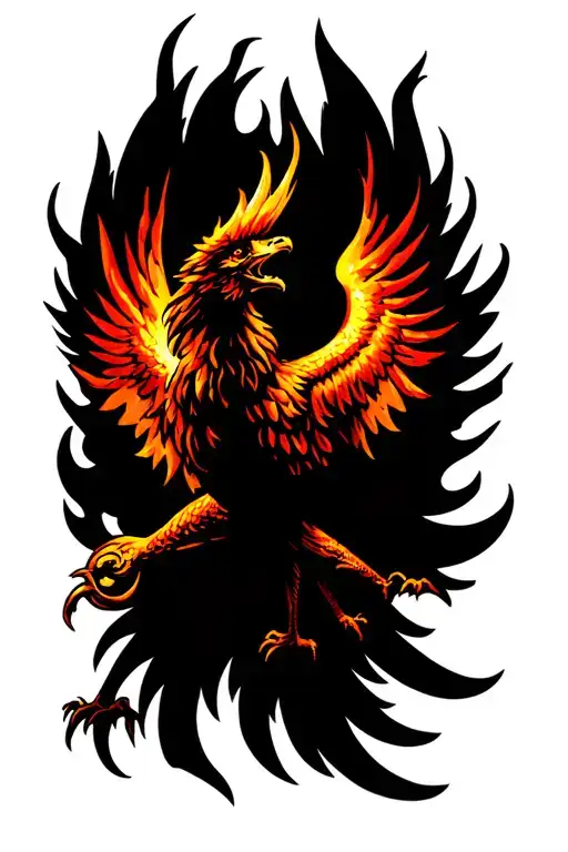 Pheonix Rising Phoenix From Fire