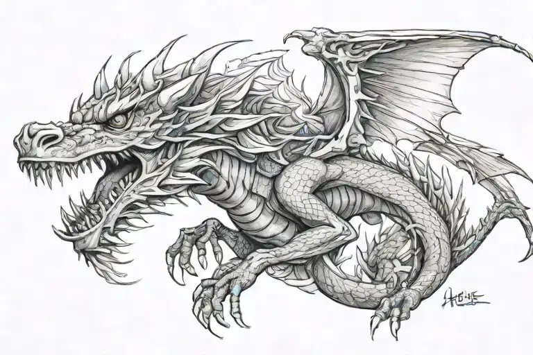 Alibata Dragon Wrapped