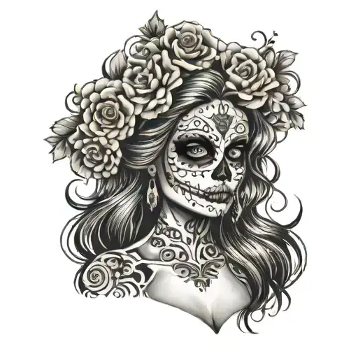 Day Of The Dead Woman Hair