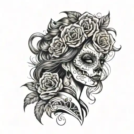 Day Of The Dead Woman Hair