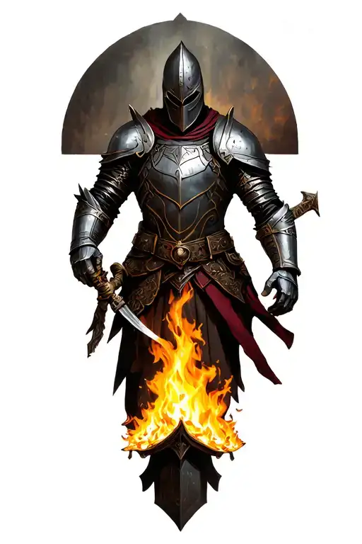 Dark Souls Knight Rest All Body Bonfire