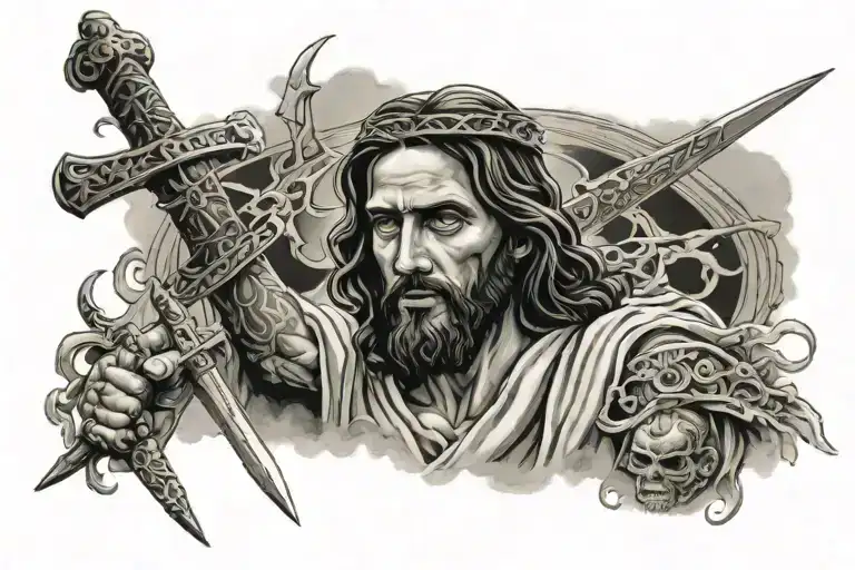 Jesus With Katanas
