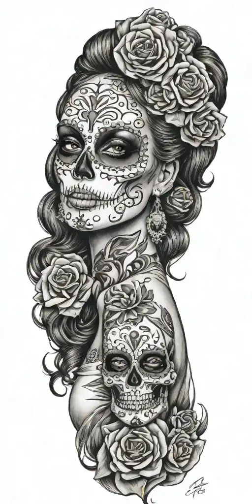 Sexy Female Sugar Skull