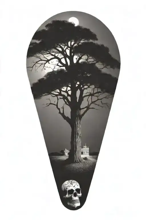 San Antonio Alamo Day Of The Dead Oak Tree