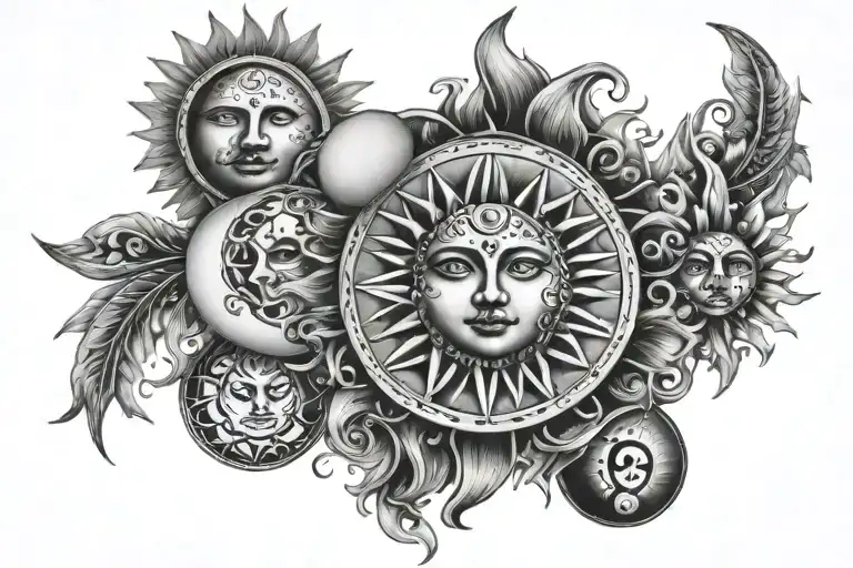 Sun And Moon Phases