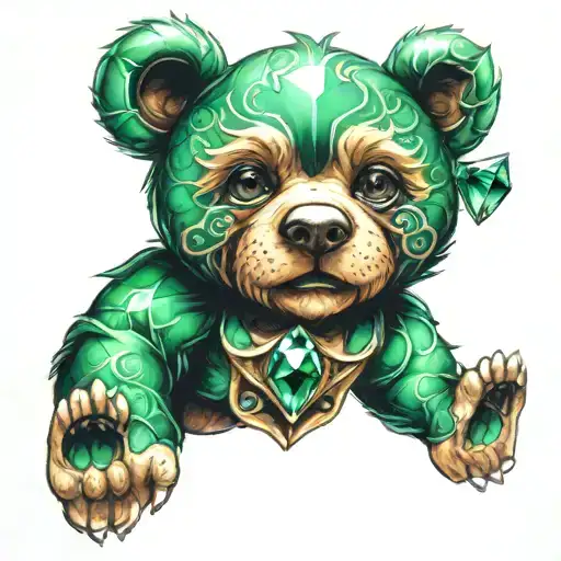 Emerald Teddy Bear Gem