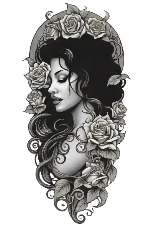 Medusa With Roses
