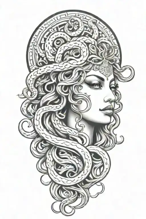 Beautiful Medusa Head