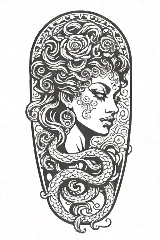 Beautiful Medusa Head