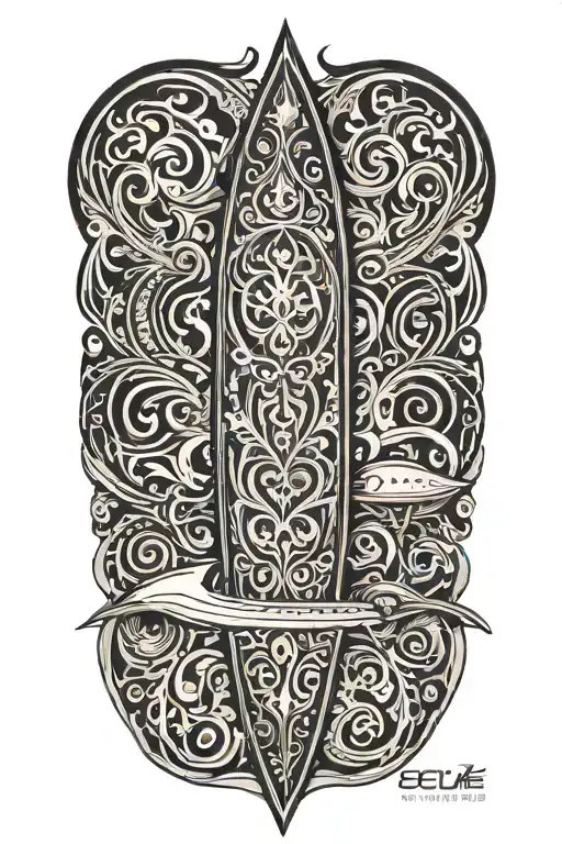 Fire Surf Board Fishing Rod Transforming Raw Material