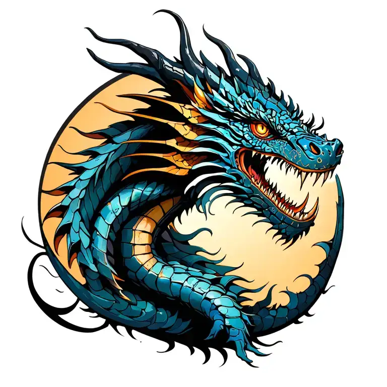 Cybernetic Full Spine Length Dragon