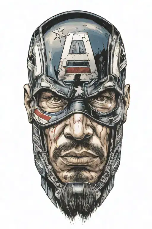 Captain America Gangsta Rapper Surrounded