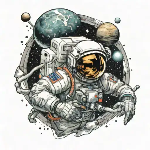 Space With Astronaut